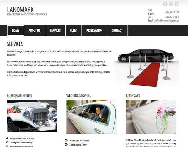Web Design for USA Car Hire Business